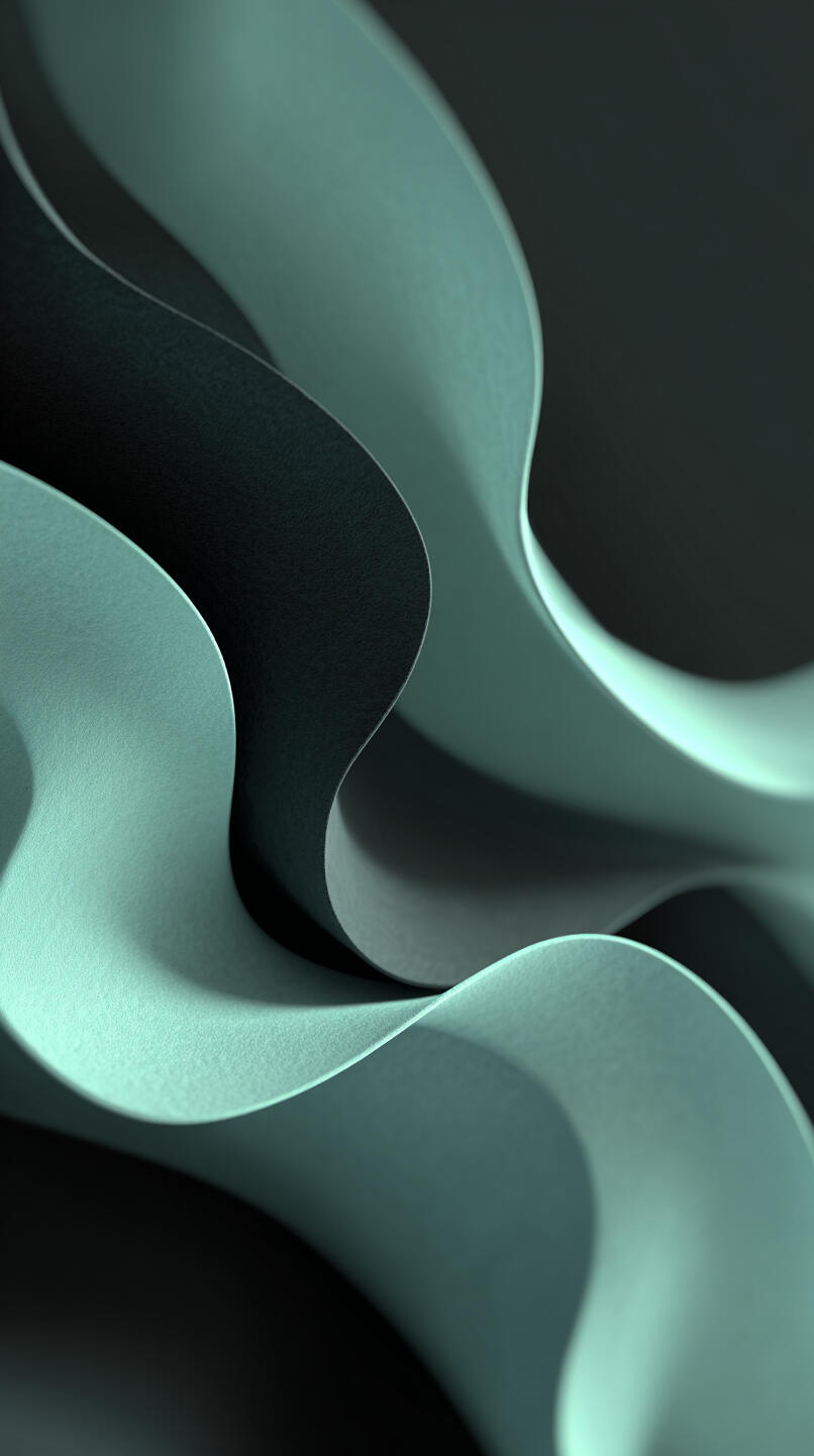 Abstract dark-toned wellness brand visual with subtle geometric patterns and mint accents